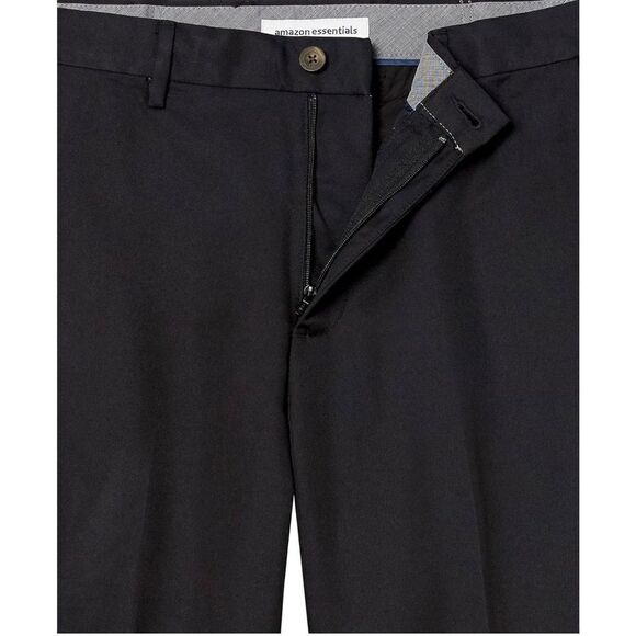 NEW Amazon Essentials Men's Classic-Fit Flat-Front Dress Pants 40/30 - Picture 3 of 4